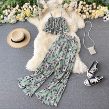 Pleated Two-Piece Jumpsuit