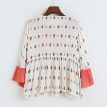 Printed Tassel Boho Top
