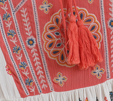 Printed Tassel Boho Top