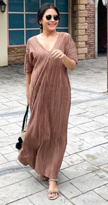 Pleated Kaftan Midi [BACKORDER]
