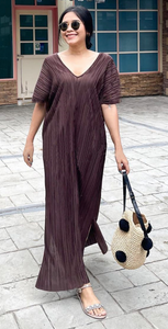 Pleated Kaftan Midi [BACKORDER]