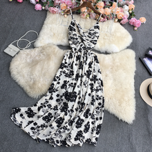 Ruched Floral Sphag Midi