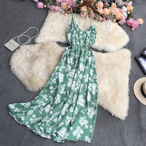 Ruched Floral Sphag Midi