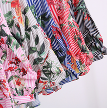 Pinstriped Lantern Sleeved Top