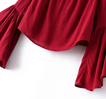 Flutter-Sleeve Off-Shoulder Top