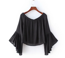Flutter-Sleeve Off-Shoulder Top