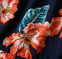 Floral Bell-Sleeved Crop Top