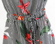 Ruffled Hem Floral Tube Romper