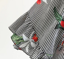 Ruffled Hem Floral Tube Romper