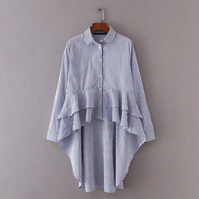 Pinstriped Dove-Tail Shirt