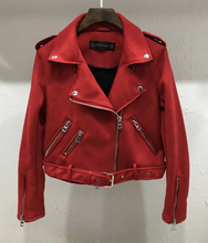 Suede Zipper Biker Jacket