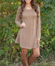 Plaid Patterned Knitted Skater Dress