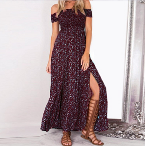 Smocked Floral Maxi Dress