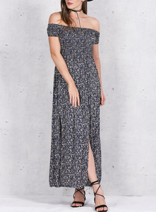 Smocked Floral Maxi Dress