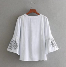 Lace Panelled Embroidered Tassel Top [Premium]
