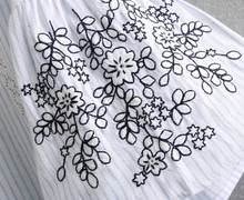 Lace Panelled Embroidered Tassel Top [Premium]