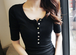 Buttoned Basic Maxi Dress