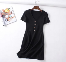 Buttoned Basic Knitted Dress [BACKORDER]