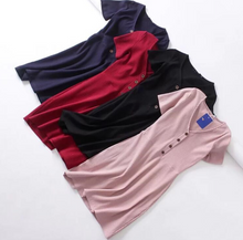 Buttoned Basic Knitted Dress [BACKORDER]
