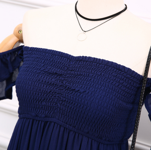 Off-Shoulder Bustier Maxi