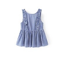 Gingham Peplum Top