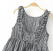 Gingham Peplum Top