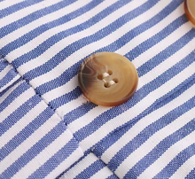 Pinstriped Buttoned Linen Dress