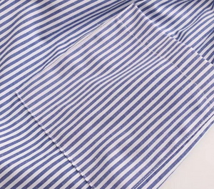 Pinstriped Buttoned Linen Dress