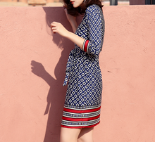 Geometric Print Wrap Dress [BACKORDER]