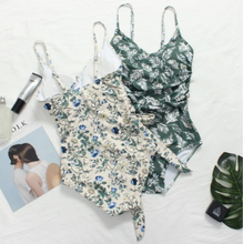 Tropical Waist-Tie Bathing Suit