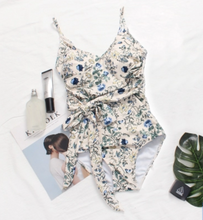 Tropical Waist-Tie Bathing Suit