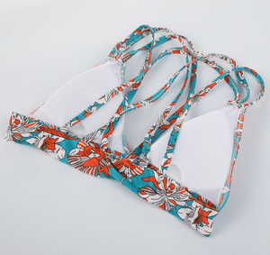 Floral Push-up/Thong Bikini Set