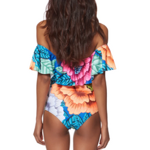 Flutter Off-Shoulder Swimsuit