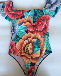 Flutter Off-Shoulder Swimsuit