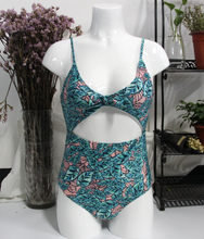 Ribbon-Tie Hollow-Cut Swimsuit