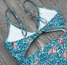 Ribbon-Tie Hollow-Cut Swimsuit