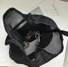 Hollow Mesh Canvas Tote Bag