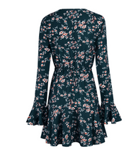 Floral Drawstring Waist Dress