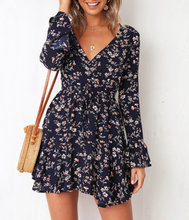 Floral Drawstring Waist Dress