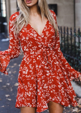 Floral Drawstring Waist Dress