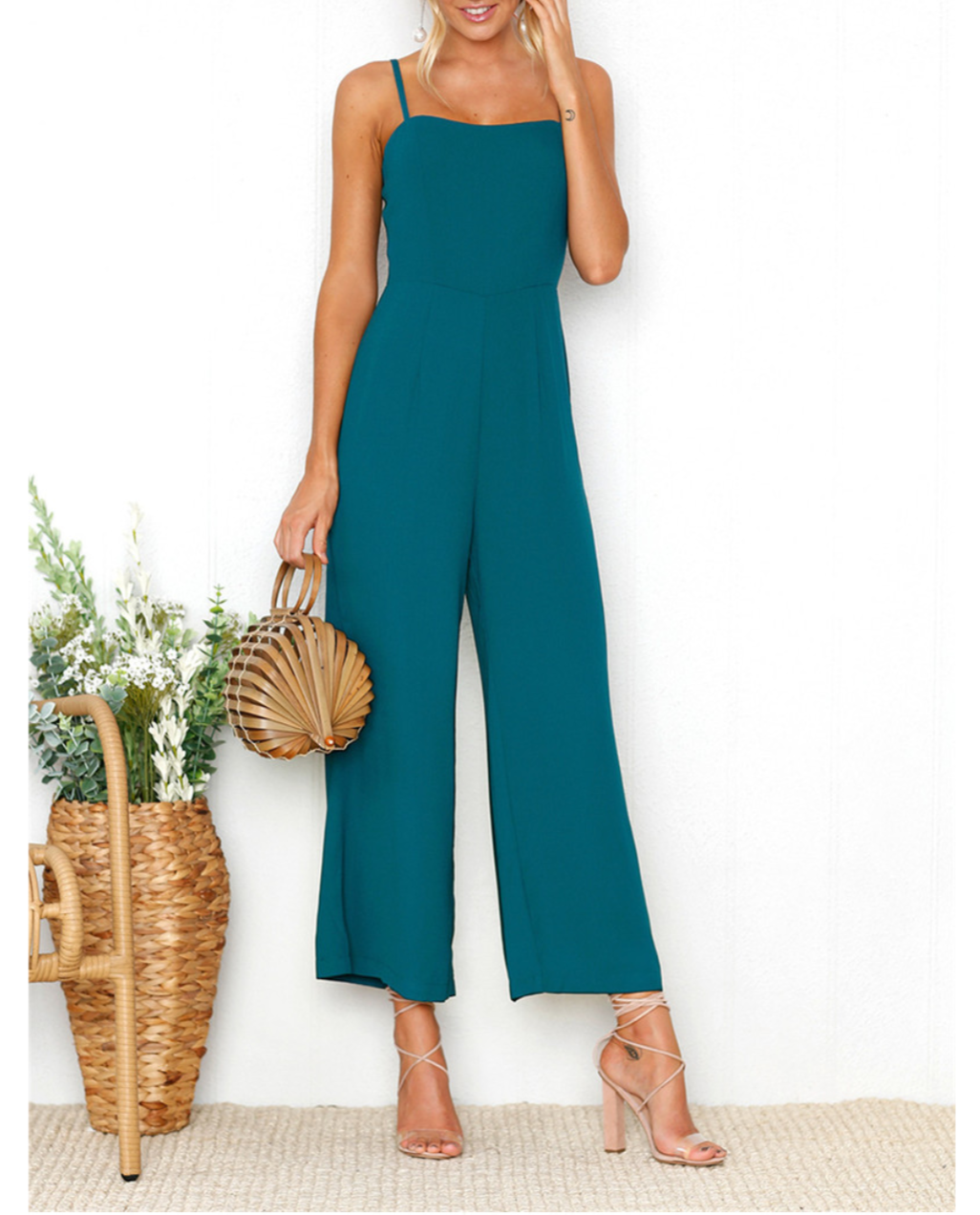 Teal Basic Jumpsuit