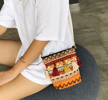 Boho Weave Tassel Bag