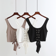 Lace-up Cropped Tank