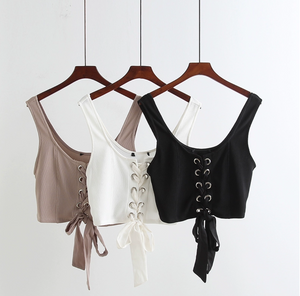 Lace-up Cropped Tank