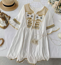 Ethnic Embroidery Tunic Dress