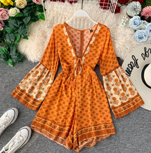 Bohemian Laced-up Romper