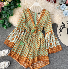 Bohemian Laced-up Romper