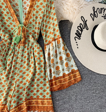 Bohemian Laced-up Romper