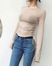 Ruched Sides Lycra Top [POPULAR]
