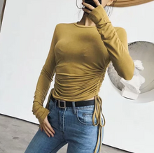 Ruched Sides Lycra Top [POPULAR]